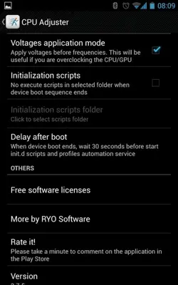CPU Adjuster android App screenshot 1