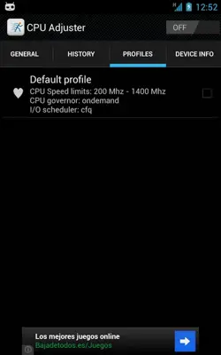 CPU Adjuster android App screenshot 3