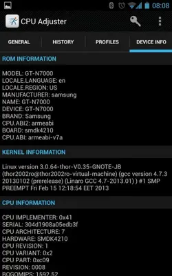 CPU Adjuster android App screenshot 4