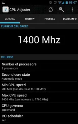 CPU Adjuster android App screenshot 7